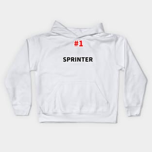 number one sprinter Kids Hoodie